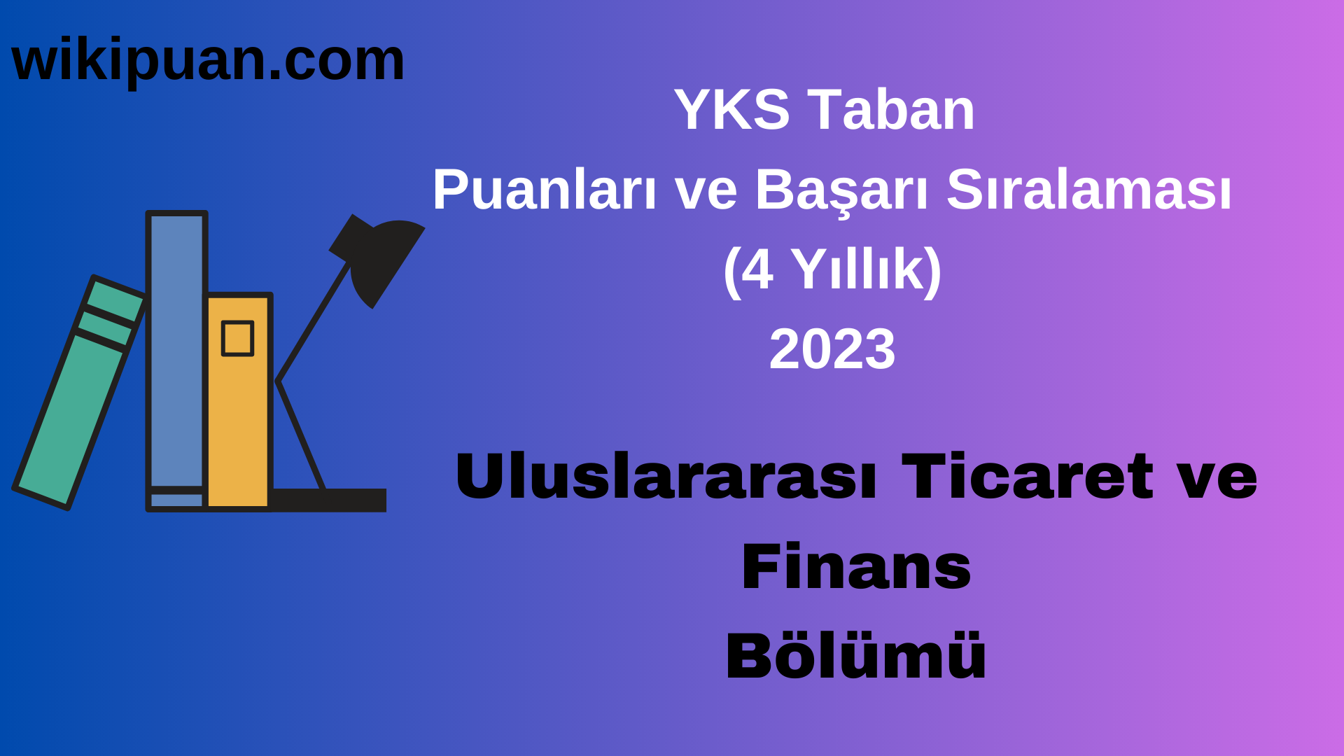 Uluslararası Ticaret ve Finans Bölümü 2023 Taban Puan & Taban Başarı Sırası