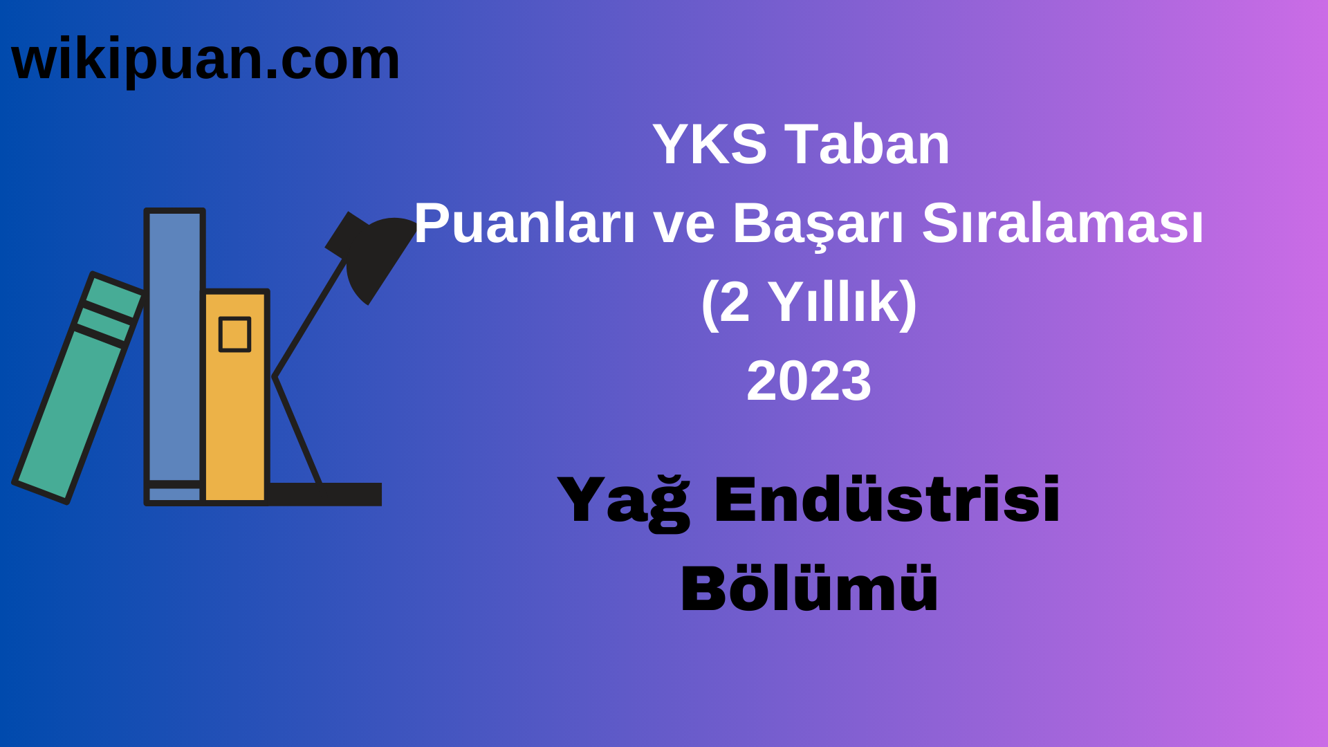 Yağ Endüstrisi Bölümü 2023 Taban Puan & Taban Başarı Sırası