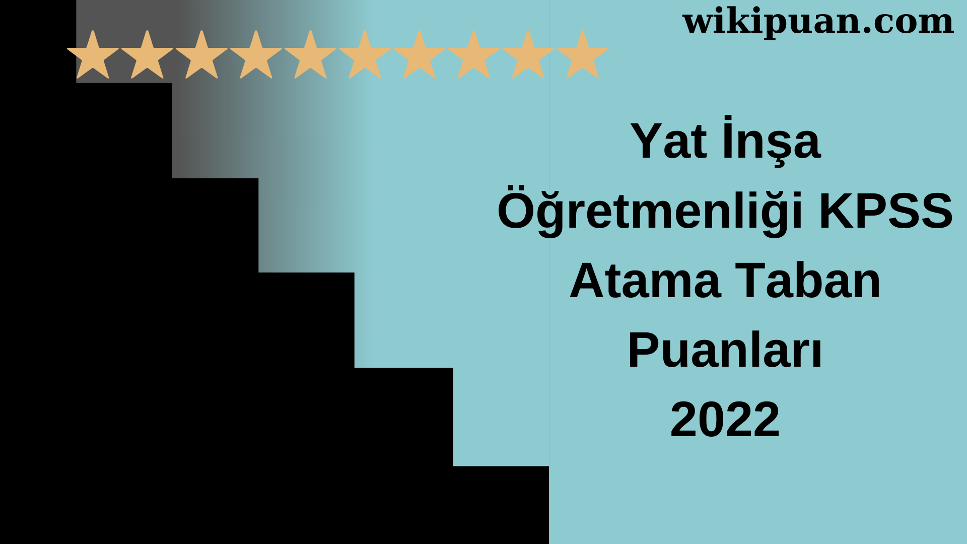 Yat İnşa Öğretmenliği KPSS Atama Taban Puanları Temmuz 2022-MEB