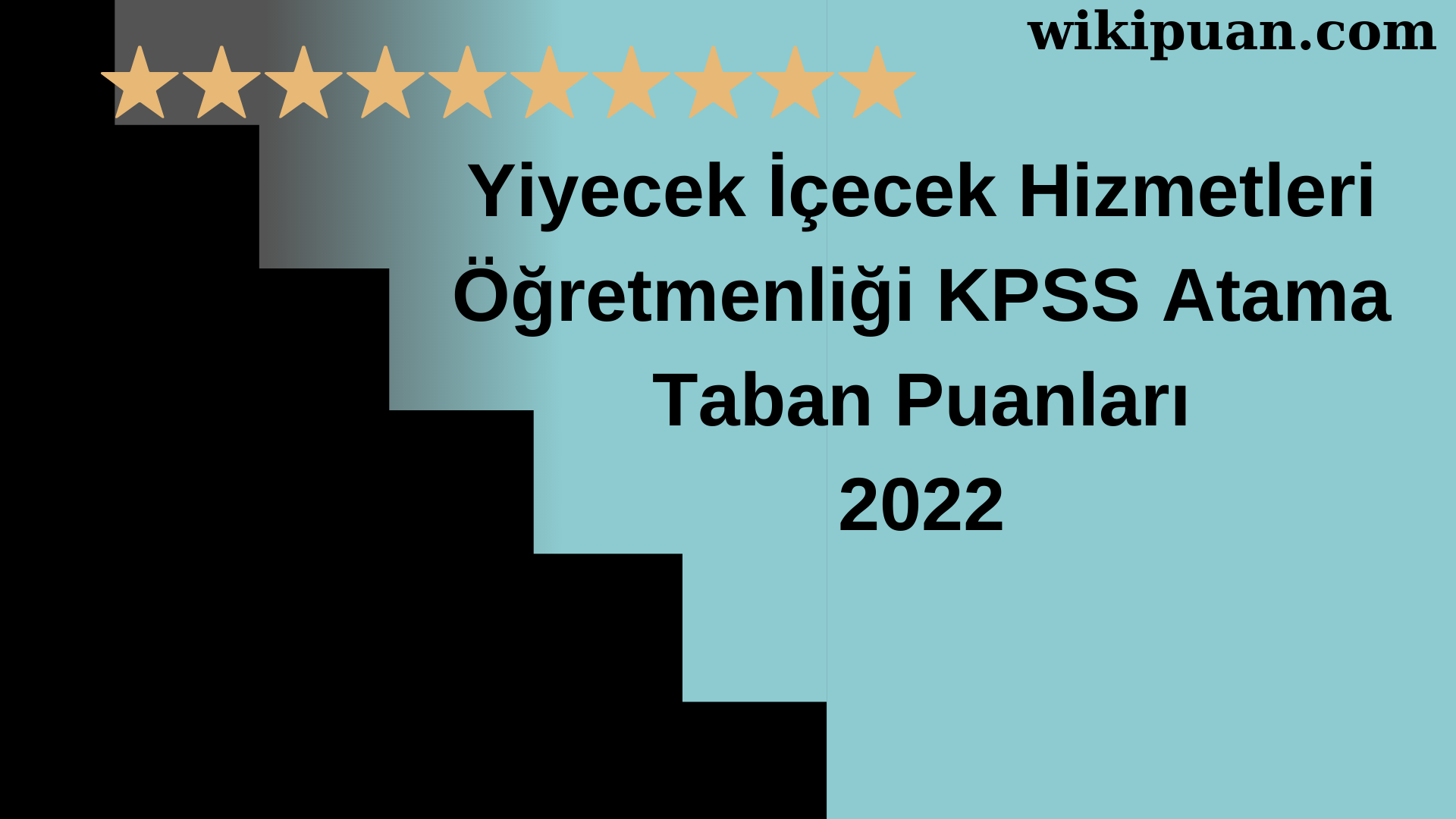 Yiyecek İçecek Hizmetleri Öğretmenliği KPSS Atama Taban Puanları Temmuz 2022-MEB