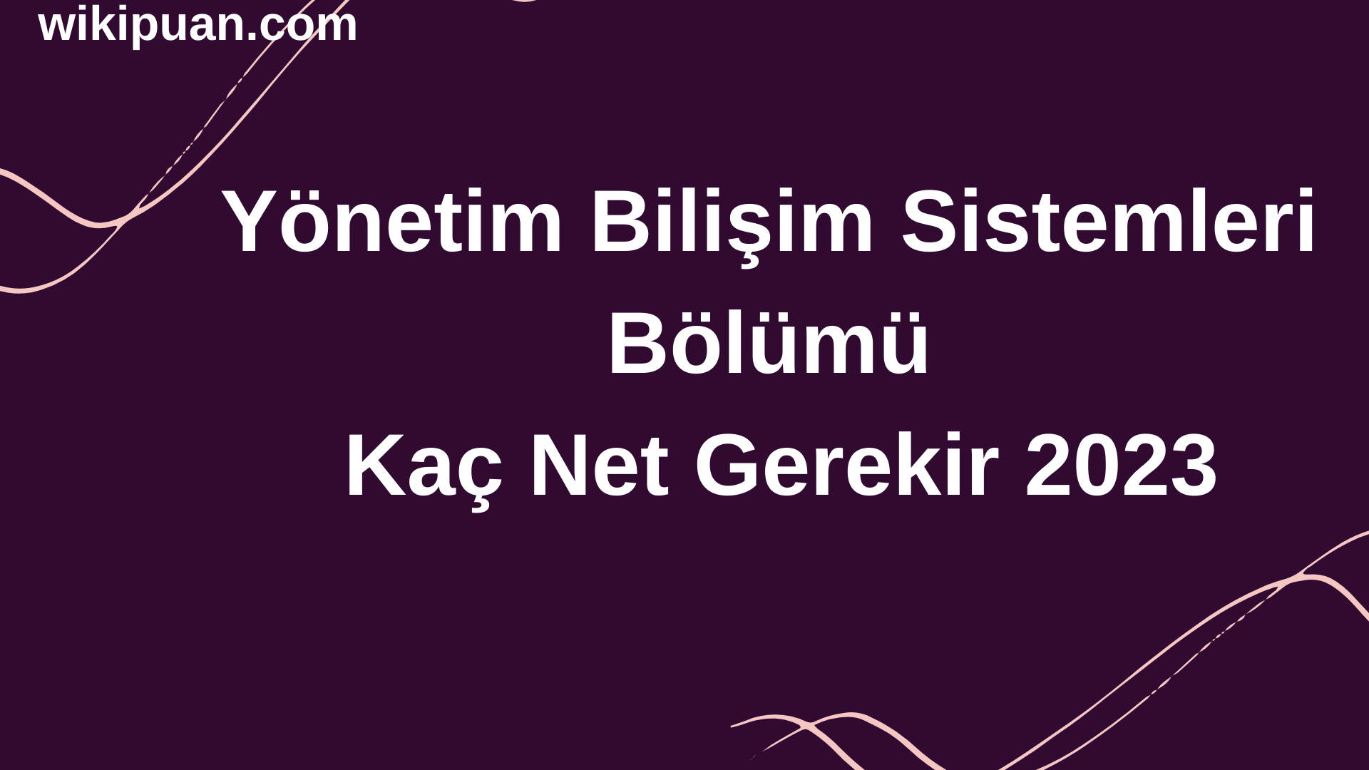 Yönetim Bilişim Sistemleri Bölümü İçin Kaç Net Gerekir 2023