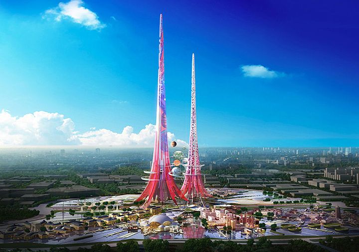 Towers of the Phoenix in China