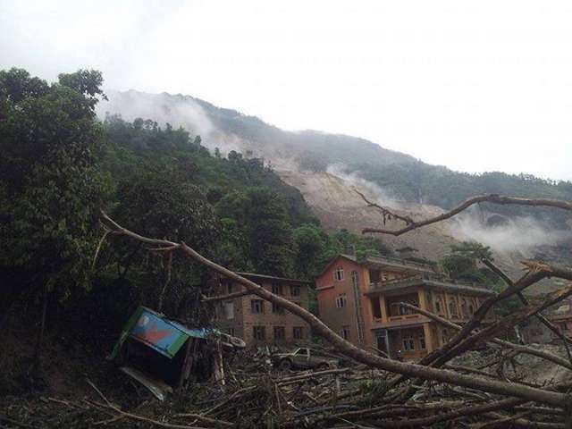 In Nepal, due to rains landslide, nine dead, hundreds missing