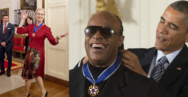 Meryl Streep And Stevie Wonder received the highest award the US