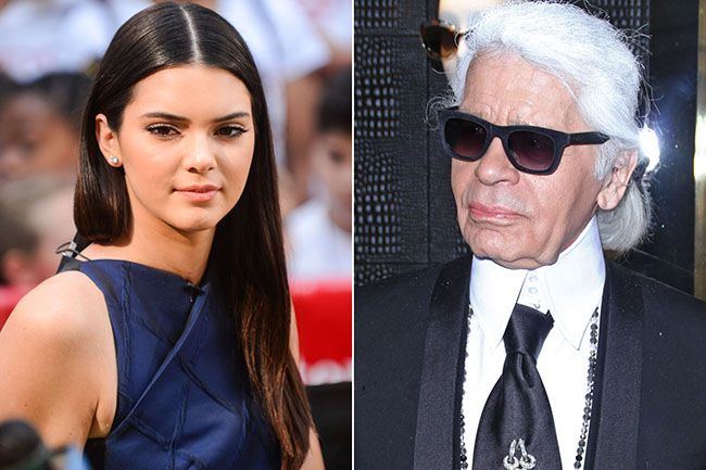 Sister Kim Kardashian became a muse of Karl Lagerfeld