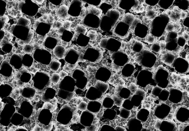 Scientists have created a battery consisting of millions of nanopores