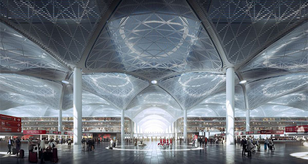 In Istanbul, open-art "green" Istanbul New Airport