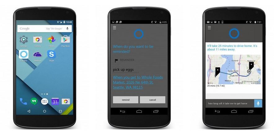 OFFICIAL: CORTANA FROM MICROSOFT WILL BE AVAILABLE FOR ANDROID and IOS