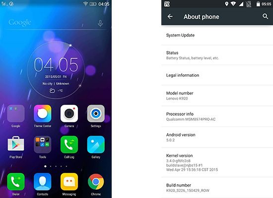 Lenovo Vibe Z2 Pro updated to Android 5.0.2 Lollipop