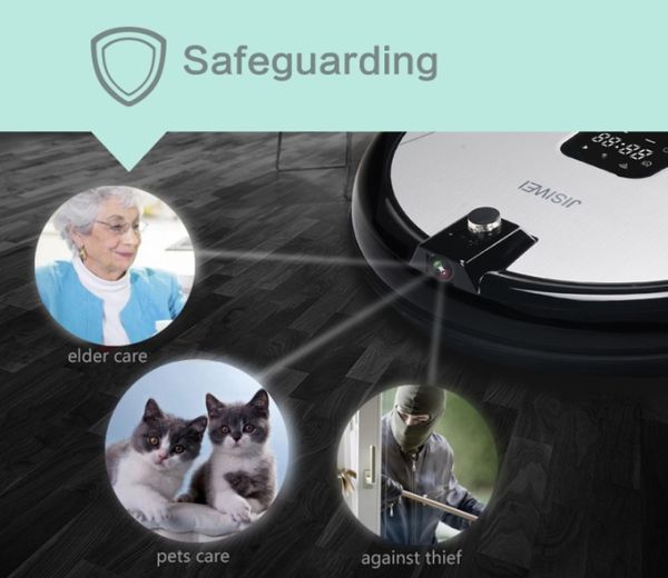 Jisiwei S +: "smart" robot vacuum cleaner with a built-in camera