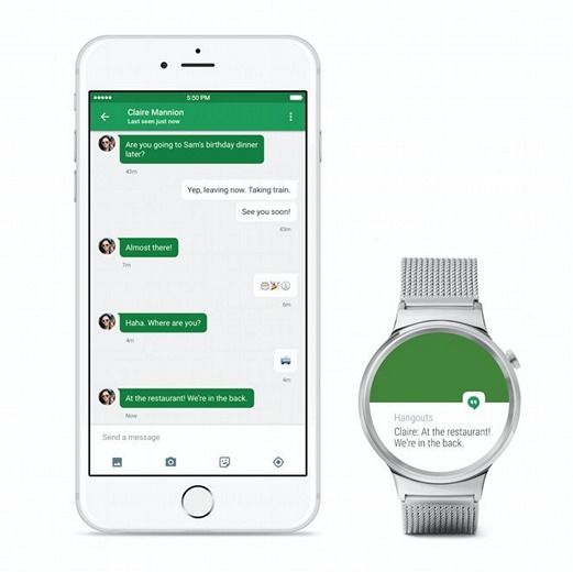 Smart watch on Android Wear compatible with Apple HealthKit
