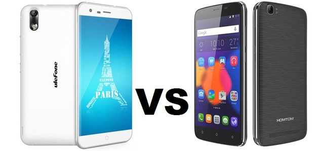 Comparison of smartphones Ulefone Paris and DOOGEE HOMTOM HT6