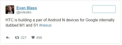 Leak: HTC will release Nexus smartphones M1 and S1