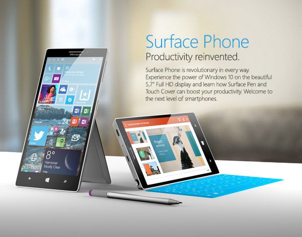 Microsoft will release three smartphones range Surface Phone