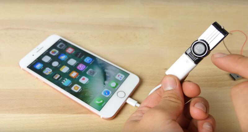 iPhone 7 survived after connecting USB Killer 2.0 burning any electronics
