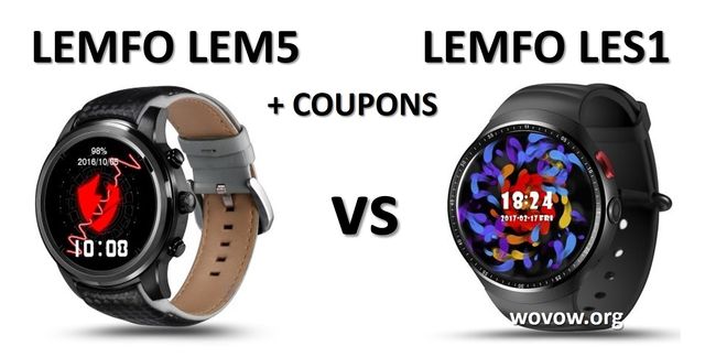LEMFO LEM5 and LEMFO LES1: smart watches for sports and business + COUPONS