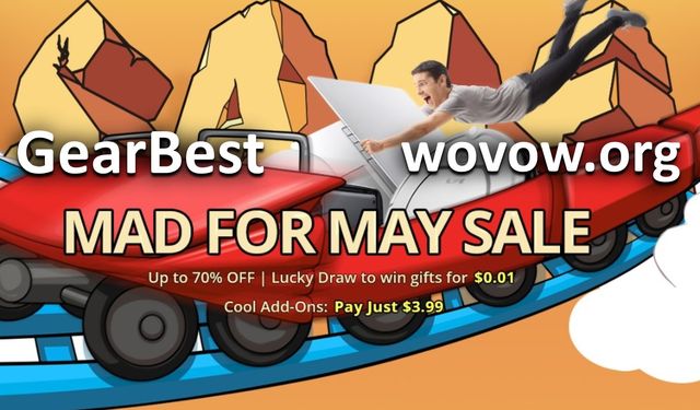 Mad for May Sale from GearBest: 70% OFF Coupons and Lucky Draw