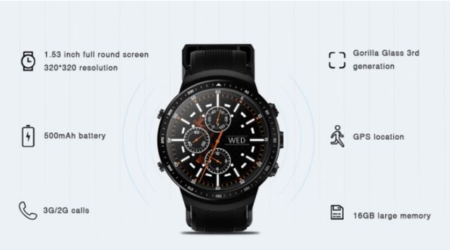 The built-in GPS module can accurately track the location, distance, speed and other data that will help you analyze and improve your workouts. There is a slot for NanoSim-card, working in 2G and 3G networks, which can be installed from the clock with the Internet, call and receive calls and messages. Also, the watch can keep track of heart rate, count calories, monitor sleep, receive notifications from social networks, remotely control the camera and music player of the smartphone and many other functions that we are accustomed to seeing in such devices.