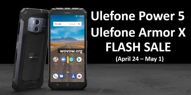 Ulefone Power 5 and Armor X - FLASH SALE: Phones With Huge Batteries 2018
