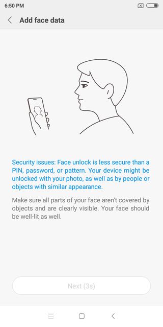 Xiaomi Redmi S2 Review Software Face Unlock