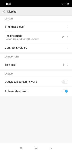 Xiaomi Redmi Note 6 Pro REVIEW display settings