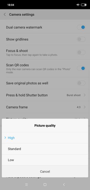 Xiaomi Redmi Note 6 Pro REVIEW camera app settings