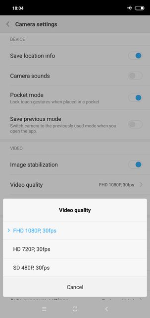 Xiaomi Redmi Note 6 Pro REVIEW camera app settings