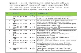 სპეც.ტექნიკის ნაწილები, ჰიდრავლიკური სისტემები