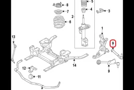 Autoparts, Suspension system and control mechanism, Control Arm, FORD 