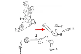 Autoparts, Suspension system and control mechanism, Control Arm, FORD 