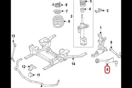 Autoparts, Suspension system and control mechanism, Control Arm, FORD 