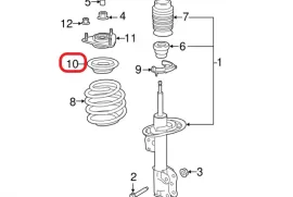 Autoparts, Suspension system and control mechanism, shock absorber support, FORD 