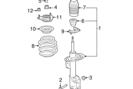 Autoparts, Suspension system and control mechanism, Shock Absorber, FORD 