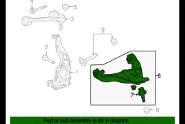 Autoparts, Suspension system and control mechanism, Control Arm, FORD 