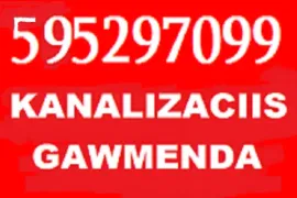 სანტექნიკური მომსახურება 595297099 KANALIZACIIS GAWMENDA