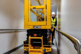  ქირავდება  JCB-ის 12 მეტრის სიმაღლეზე სამუშაო მაკრატელა ამწე