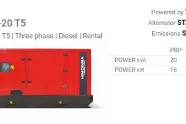 ქირავდება 20 kVA პრემიუმ კლასის რენტალ გენერატორი