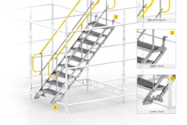 ქირავდება მეტალის დროებითი კიბეები