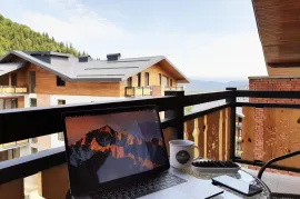 ქირავდება ბინა დღიურად, 1 ოთახიანი, ახალი აშენებული, ბორჯომი, ბაკურიანი