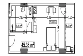 იყიდება ბინა, 1 ოთახიანი, ახალი აშენებული, ბათუმი, აეროპორტის უბანი