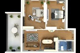 Продается квартира, 3 Kомнатная, В процессе строительства, Тбилиси, Плато Нуцубидзе