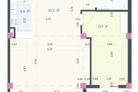 Аренда, 2 Kомнатная, Новостройка, Тбилиси, saburtalo