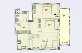 Продается квартира, 3 Kомнатная, Новостройка, Тбилиси, Дидубе