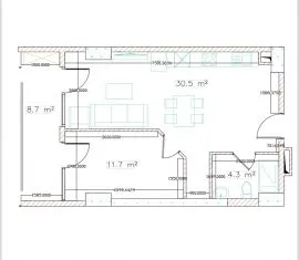 Продается квартира, 2 Kомнатная, Новостройка, Тбилиси, saburtalo