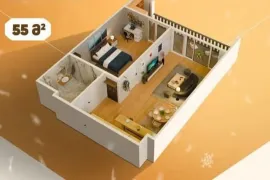 Apartment for sale, 2 Room, New building, Tbilisi, Didi digomi