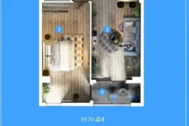 იყიდება ბინა, 2 ოთახიანი, მშენებარე, თბილისი, დიდუბე