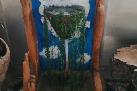 ავეჯის კომპლექტის ბუხრის-საპურმარილო დარბაზისათვის