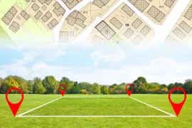 წითელი ხაზების დადგენა , დაკვალვა მიწის და მშენებლობის