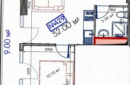 Продается квартира, 2 Kомнатная, Новостройка, Батуми, Район аэропорта