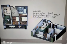 იყიდება ბინა, 3 ოთახიანი, ახალი აშენებული, თბილისი, დიღმის მასივი